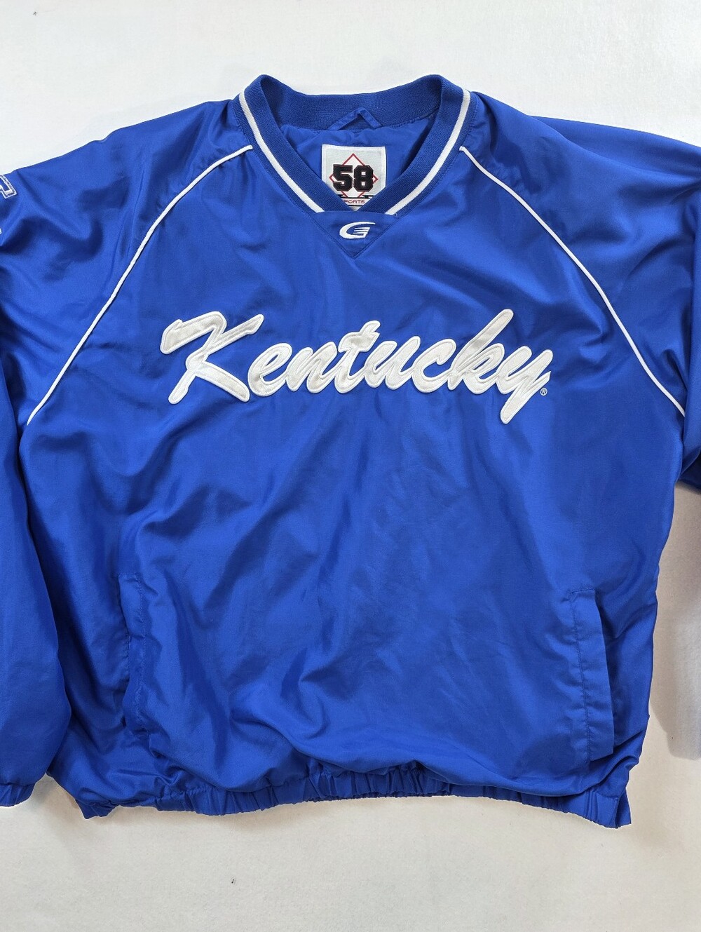 Kentucky Wildcats Mens XL Blue NCAA 58 Sports Pullover Windbreaker